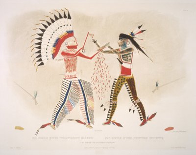 Fac-símile de uma pintura indiana de Karl Bodmer